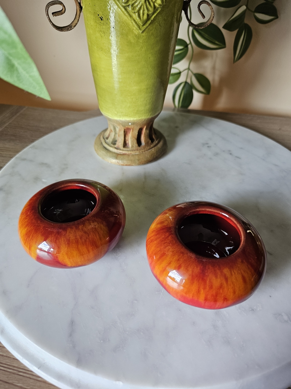 Blue Mountain Pottery - Sugar Bowls - Harvest Gold - 2 Pcs Set